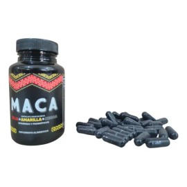 Maca Roja Amarilla Negra Con Vitaminas Y Probióticos Cápsula