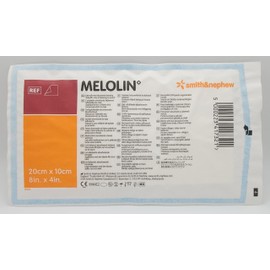 MELOLIN Dressings - 50 Pack, 5cm x 5cm - Sterile, Low Adherent, Absorbent, Non-Sensitising Wound Care Pads