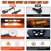14.2'' Amber White Wireless LED Rooftop Strobe Beacon Light Bar