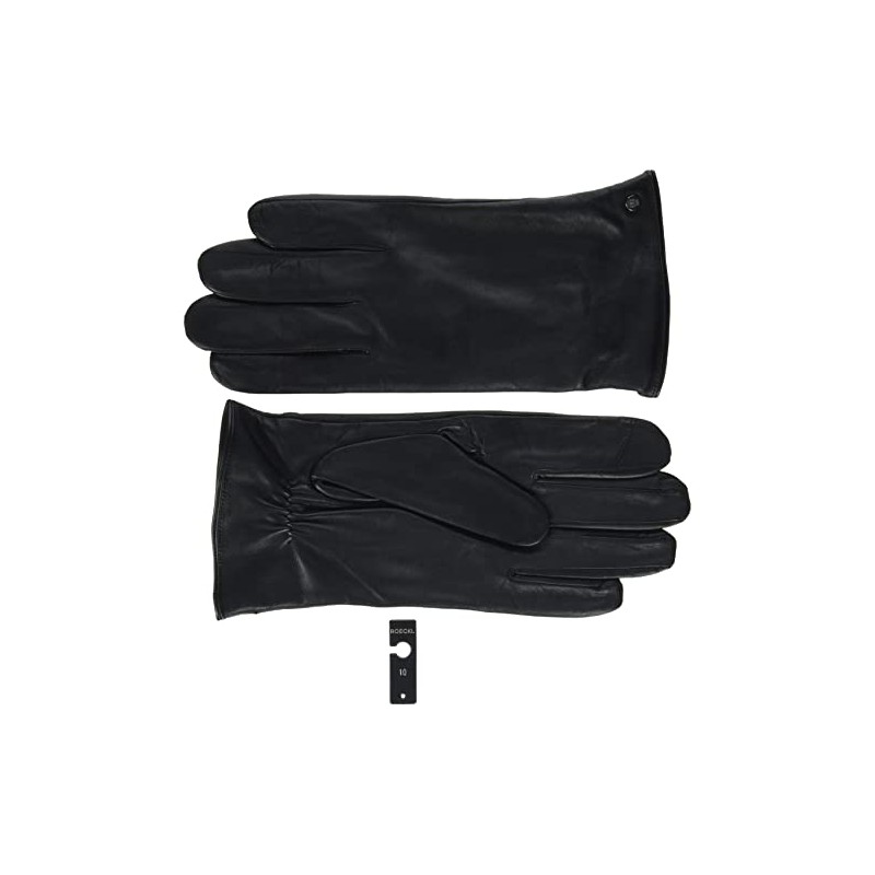Roeckl Men's Boston Touch Leather Gloves, black