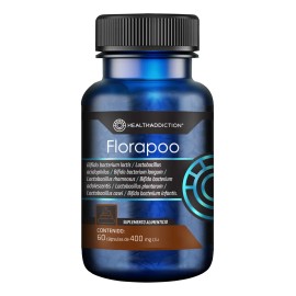 HEALTHADDICTION - Probióticos Florapoo - Alivia Estreñimiento y Mejora Digestión - Fortalece Flora Intestinal y Salud Digestiva - 60 Cápsulas de Alta Calidad