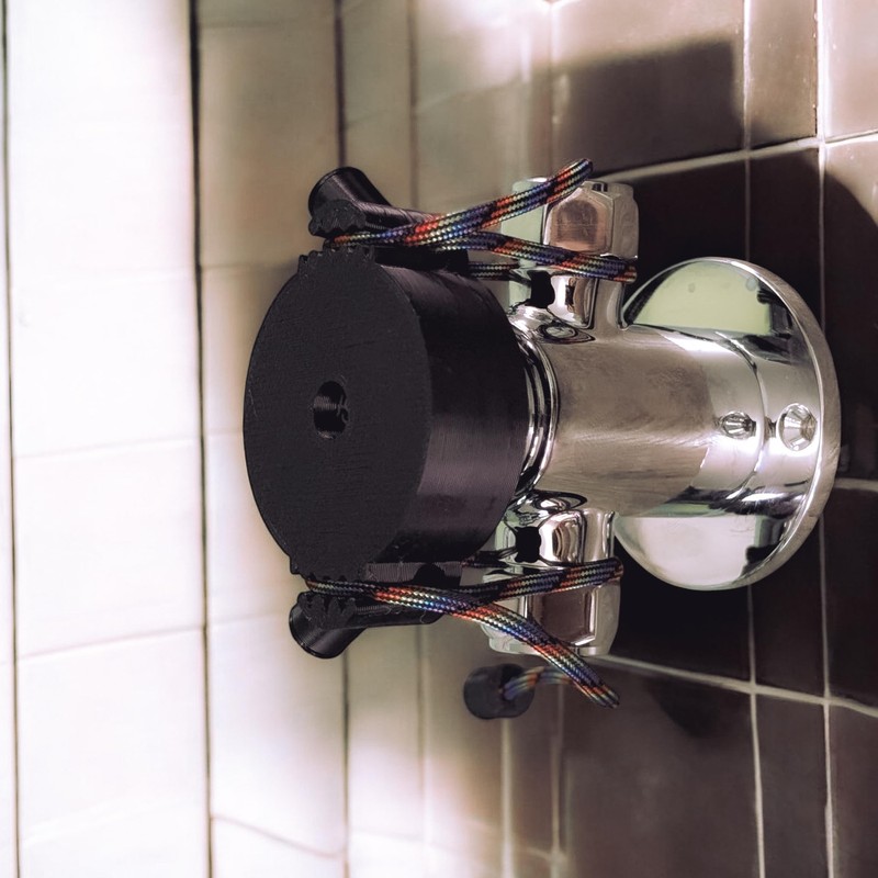 StayOn Shower Button Holder, Hands-Free Press Tool, Gym, Camping, Portable