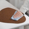 fanquare Leather Placemats Non-Slip Shaped Placemats for Indoor and Outdoor