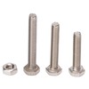 200PCS Hex Bolts Screw 304 Stainless Steel Anti Oxidation Metric