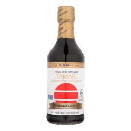 UD_San - J Tamari Soy Sauce - Reduced Sodium - Case Of 6 - 20 Fl Oz.