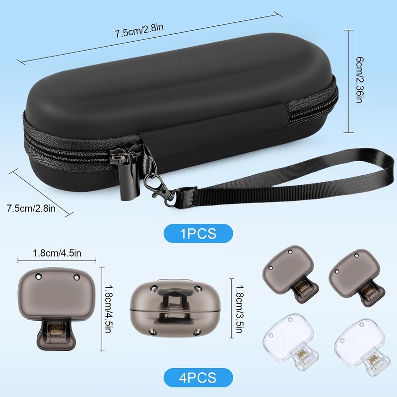 Estuche para Cepillo de Dientes Universal,Con 4 Fundas Protectoras,Estuche de