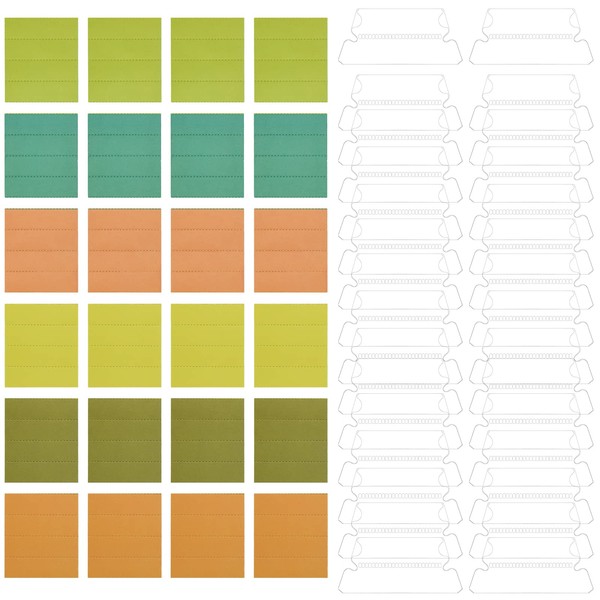 MerryNine Tabs and Labels for Classic Suspension Files, Clear/White, Folders
