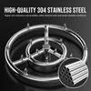 Skyflame 12-Inch Round Stainless Steel Fire Pit Jet Burner Ring