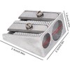 4 pieces silver double hole pencil sharpener, magnesium pencil sharpener,