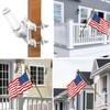 No Driling Flag Pole Holder for Railing,Flag Pole Mount for