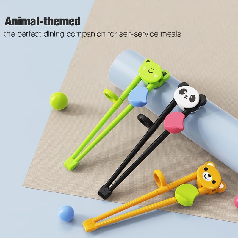 Children Practice Chopsticks, Infants Learn Chopsticks, Children eat Utensils (Orange