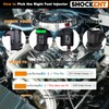 SHOCKENT FJ867 Upgraded 4-hole 4.6L Fuel injectors Fit for:-Ford E150