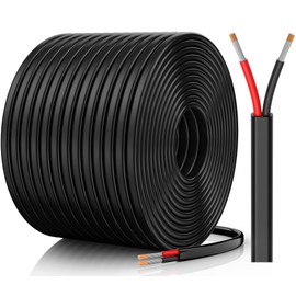 CONEPY 18 Gauge Wire, 18 AWG 2 Conductor Electrical Wire, Flexible/Oxygen-Free Tinned Copper/Stranded PVC 18/2 Cord for Automotive, Marine, LED Strips, Solar, RV, Lighting (200FT-60.9M)