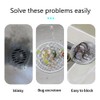 Silicone Tub Stopper Floor Drain Cover, 2 Pieces Sewer Anti-Odor