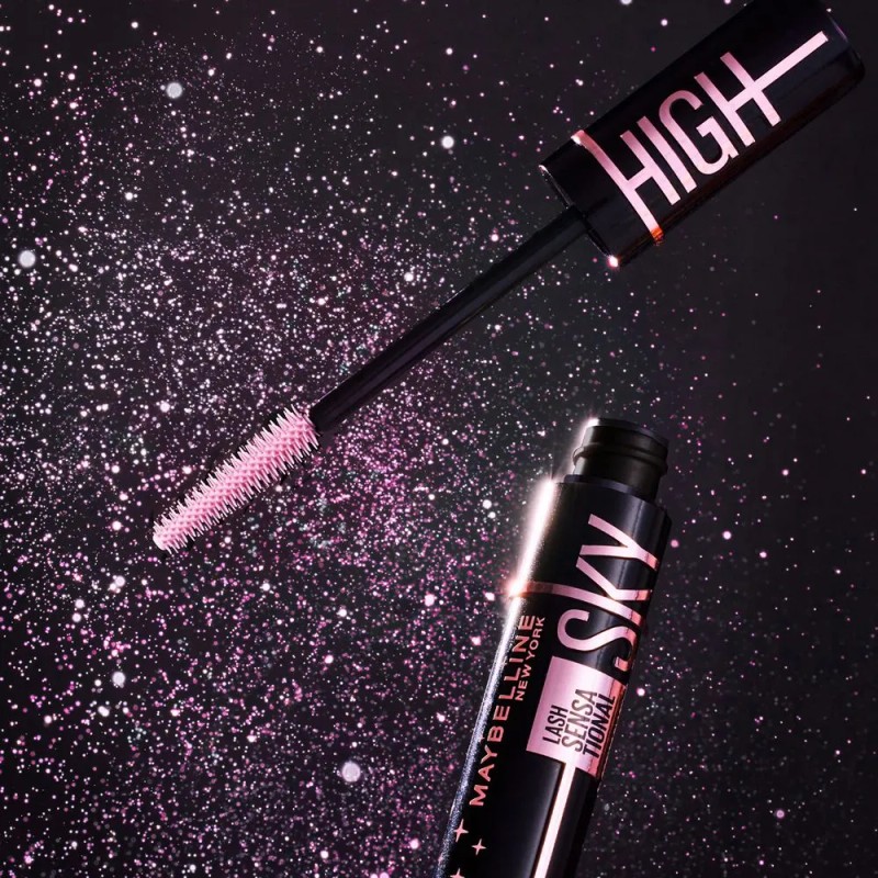 Máscara De Pestañas Lavable Maybelline Sky High Cosmic Black Color