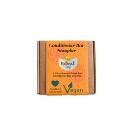 Citrus Conditioner Sampler - 4 x 15g Travel Size Conditioner Bars - Vegan Friendly - Palm Free - Handmade Made in the UK