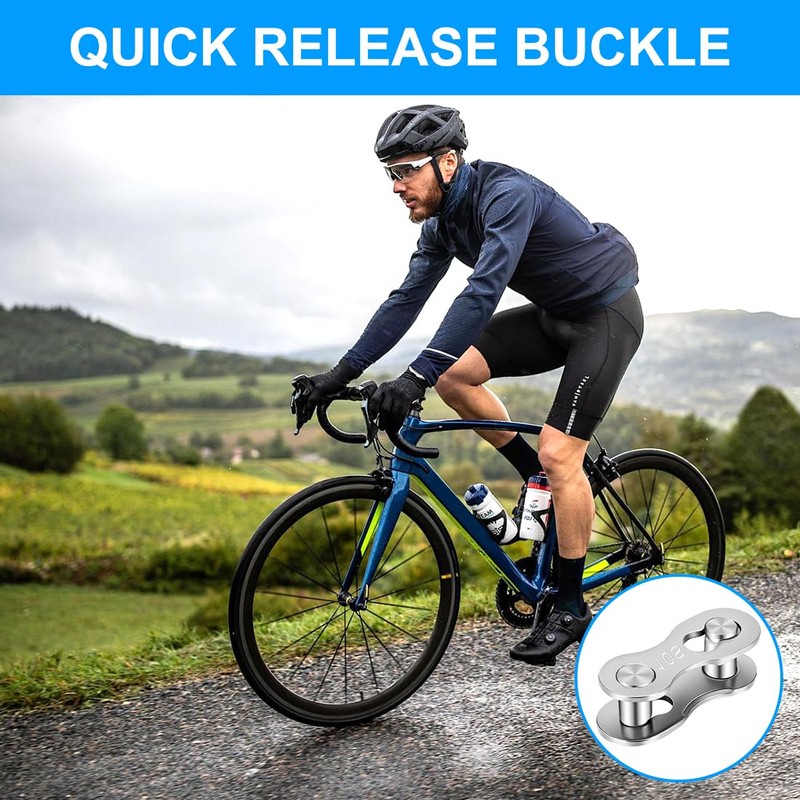 LICQIC Bike Chain Link, Bicycle Quick Connector Link, 5 Pair