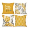 TSKDKIT Yellow Cushion Covers 45 x 45cm Square Pillow Covers