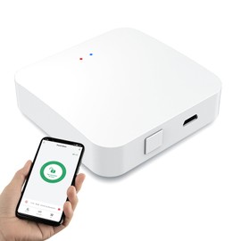 Tuya Smart Hub Bluetooth Gateway: Smart WiFi Bridge for NICE DIGI Smart Door Lock and Tuya Bluetooth Device - Remote Control and Voice Control via Alexa & Google Assistant - Works with 2.4 GHz