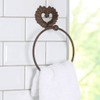 Towel Ring Wall Mounted Heart Bathroom Rail Holder Hook (AF13)
