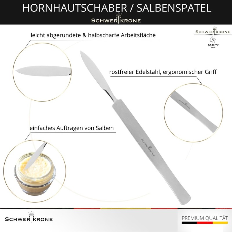 Schwertkrone Dull Scalpel - Professional Callus Scraper, Gel Spatula, Cream