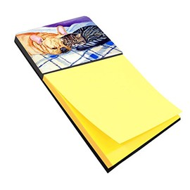 Caroline's Treasures 7257SN Cat Refiillable Sticky Note Holder or Postit Note Dispenser, Large, Multicolor