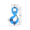 1.5 Ton Swivel Hook with Safety Catch (1500KG Lifting Red