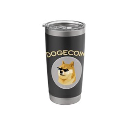 Dogecoin Crypto Meme Funny Doge Investor Design Stainless Steel Insulated Tumbler