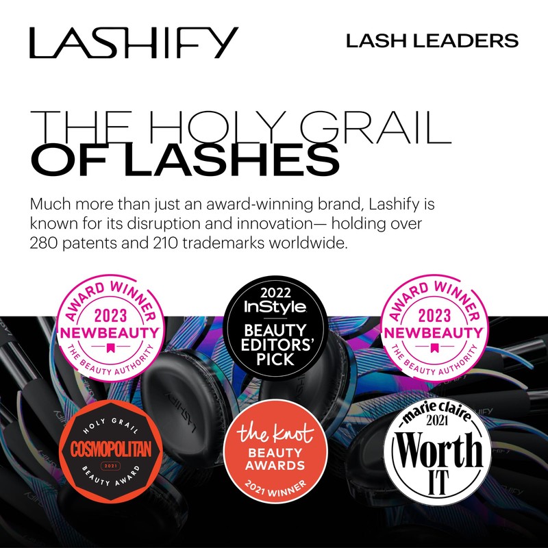 Lashify Amplify 10mm Gossamer Eyelash Extensions Refill, Truffle Color, DIY