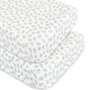 Crib Sheets Fitted for Boys and Girls, 2 Pack Crib