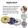 DIAVANCUT Fine Grit 4 Inch Diamond Resin Filled Grinding Wheel