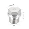 sourcing map M16 X 1.5 Male Outer Hex Head Plug