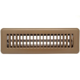 Rocky Mountain Goods Floor Register 2x10 - Heavy Duty Walkable Register - Premium Finish - Easy Adjust air Supply Lever - All Steel Construction 2 inch by 10 Inch Floor Vent (Brown)