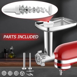 Unbranded Set Upgrage Stainless Steel Food Meat Grinder Attachment For KitchenAid Sausage