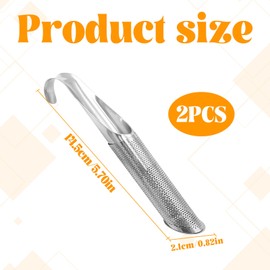 Tea Strainer, 2pcs Tea Infuser, Tea Strainers, Stainless Steel Long-Handle Filter, Stick Pipe Strainers with Hook, Suitable for Loose Leaf, Coffee, Spices, Home, Travel, Business