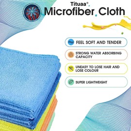 Tituaa Keepers Friend Soft Cleanser Multipurpose Cleaner & Rust Stain Remover Bundle 1PK Microfiber Cleaning Cloth Streak and Lint Free Large 16x16 in (26 Fl Oz (Pack of 3)