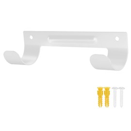LIFTATAPA Ironing Board Hanger Wall Mount Ironing Board Holder Organizer Wall Rack for Laundry Rooms Space-Saving Storage Rack Hanging Shelf Hanger with Screws (White)