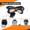 WEISEN Wiring Harness 4-Way Flat Trailer Connector For 2007-2018 Jeep