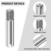 M METERXITY 10-Pack M3 x 14mm Slotted Cylindrical Pin Dowel,