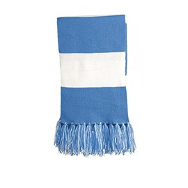 SPORT-TEK Spectator Scarf OSFA Carolina Blue/White