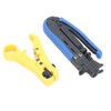 Coax Crimper Tool Kit Adjustable Coaxial Cable Crimper Stripper with