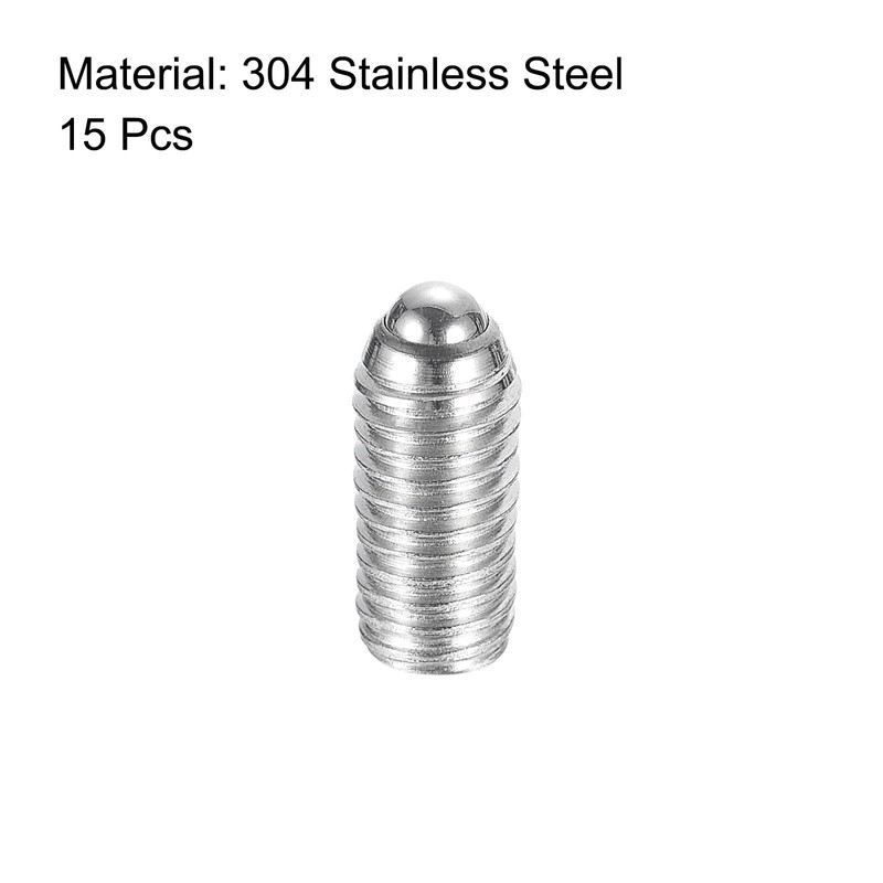 sourcing map Ball Point Set Screws, M5 x 10mm 304