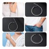 Pulseras Hombre Acero Inoxidable 12 Piezas Plata Joyería