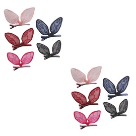 Ipetboom 10 Pcs Metal Hair Claw Clips Hair+braiding+tools Honeycomb Lip Gloss Tube Cuticle Oil Pen Womens Hair Clips Bunny Hair Clips Women Decorative Hair Accessories Headgear Rabbit Ears