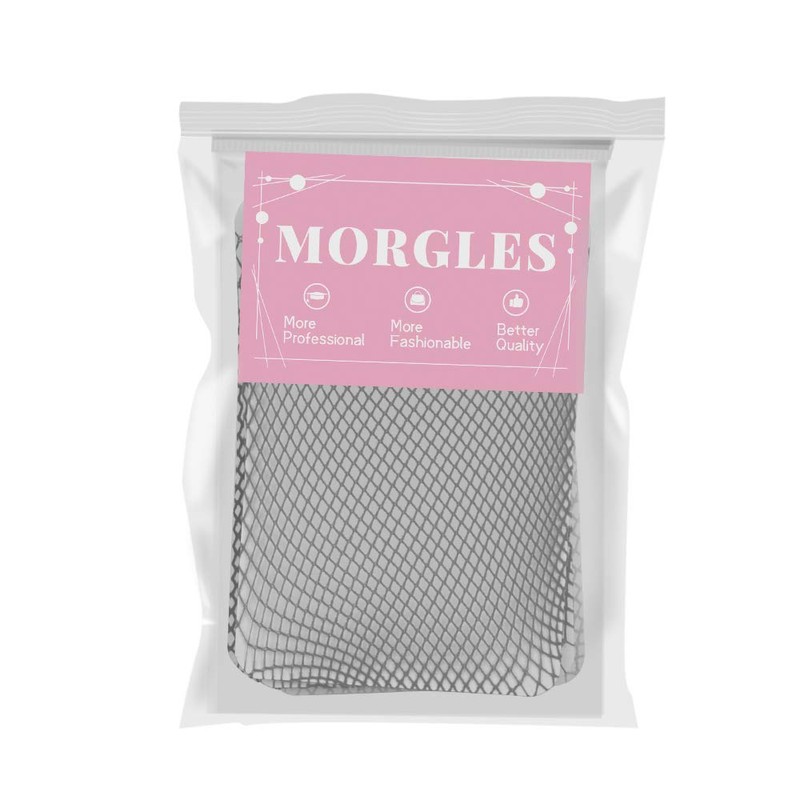 MORGLES 6PCS Wig Cap Non Slip, Black Mesh Net Wig