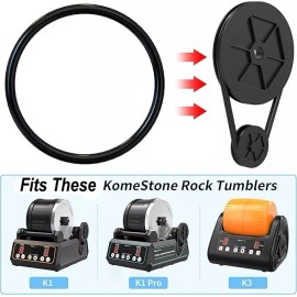 5 Pack Replacement Drive Belts Lortone 3A 1.5 + KomeStone K1 & K3 Rock Tumblers