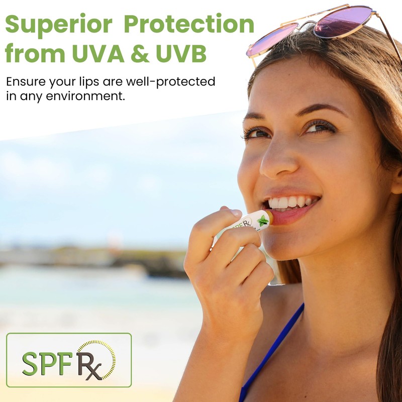 SPF Rx, SPF 30 Spearmint Sunscreen Lip Balm Broad Spectrum