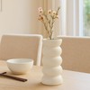 APOMOONS Ceramic Vase White Flower Vase 20 x 8 x