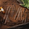 GardenMate Pack of 25 Galvanised Stainless Steel Mounting Pegs, Height