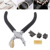 Silent Leather Hole Punch Double Lever Replaceable Head Rhombus Cutting